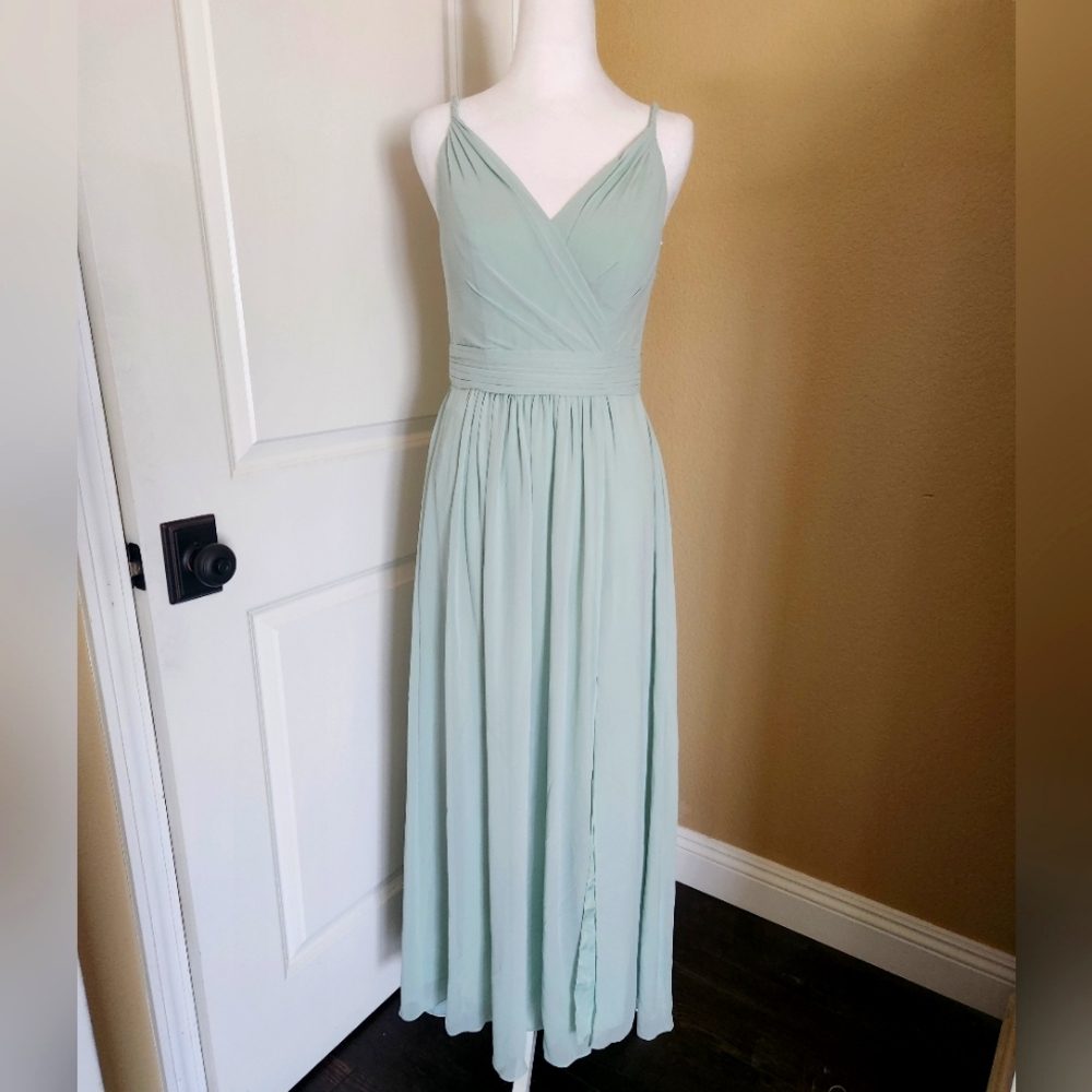 AW Bridal Mint Dress Bridesmaid Wedding Prom Size 4